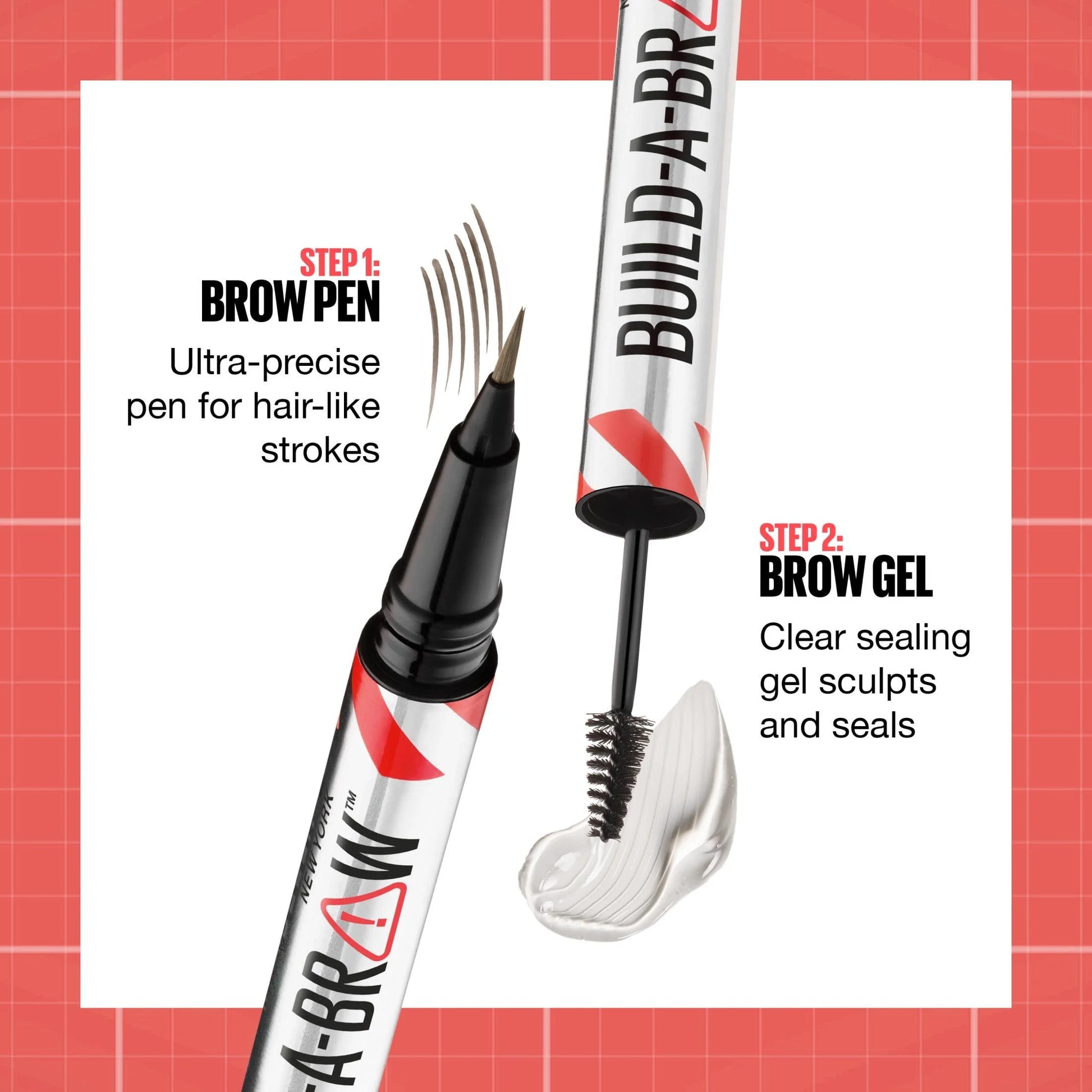 Build a Brow 2-In-1 Eyebrow Pen and Sealing Gel, Deep Brown